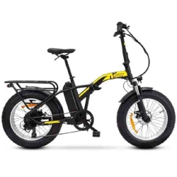  Marca non in elenco BICI ELETTRICA CON PEDALATA ASSISTITA PRIME FAT UP-BI-250001 MADCAT RUOTE 20" - 250W - GIALLO/NERO